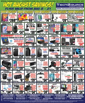 TechSource catalogue in Ottawa | Weekly flyer  | 2025-08-12T00:00:00.000Z - 2025-08-21T00:00:00.000Z