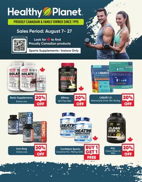 Healthy Planet catalogue in Sainte-Anne-des-Monts | Healthy Planet Flyerto 27 August  | 2025-08-12T00:00:00.000Z - 2025-08-27T00:00:00.000Z