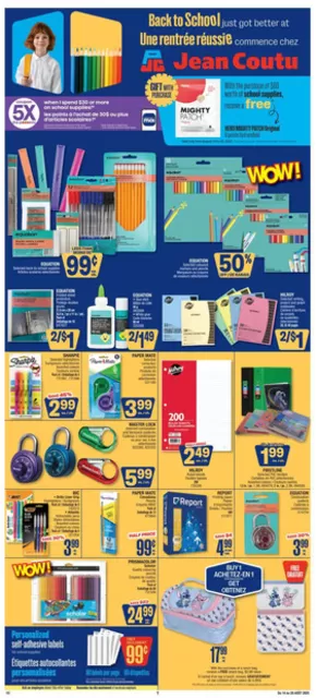 Jean Coutu catalogue in Saint-Lambert | Our best offers for you | 2025-08-14T00:00:00.000Z - 2025-08-20T00:00:00.000Z