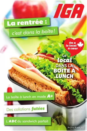 IGA catalogue in Gatineau | Attractive special offers for everyone | 2025-08-14T00:00:00.000Z - 2025-08-20T00:00:00.000Z