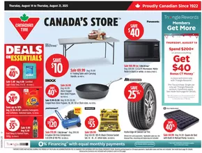Canadian Tire catalogue in Ste. Anne | Current deals and offers | 2025-08-14T00:00:00.000Z - 2025-08-21T00:00:00.000Z