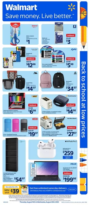 Walmart catalogue in Bolton | Wide range of offers | 2025-08-14T00:00:00.000Z - 2025-08-20T00:00:00.000Z