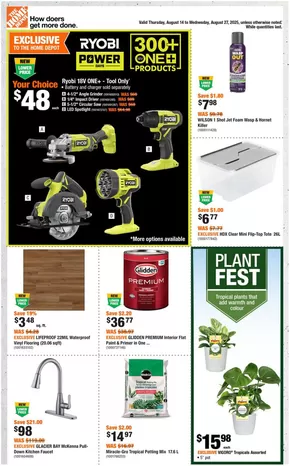 Home Depot catalogue in Mississippi Mills | Current bargains and offers | 2025-08-14T00:00:00.000Z - 2025-08-27T00:00:00.000Z