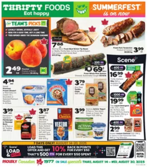 Thrifty Foods catalogue in Vancouver | Great offer for all customers | 2025-08-14T00:00:00.000Z - 2025-08-20T00:00:00.000Z