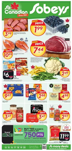 Sobeys catalogue in Musquodoboit Harbour | Sobeys Weekly ad | 2025-08-14T00:00:00.000Z - 2025-08-20T00:00:00.000Z