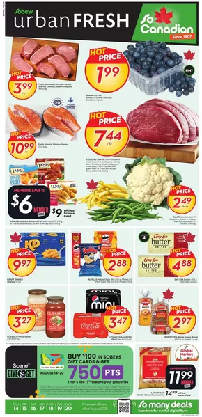 Sobeys catalogue in Head of Jeddore | Offers for bargain hunters | 2025-08-14T00:00:00.000Z - 2025-08-20T00:00:00.000Z