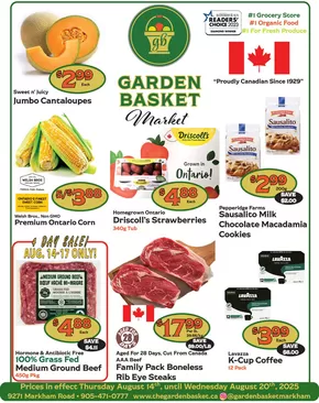 The Garden Basket catalogue in Gatineau | Prices in effect Thursday August 14th, until Wednesday August 20th, 2025 | 2025-08-14T00:00:00.000Z - 2025-08-20T00:00:00.000Z