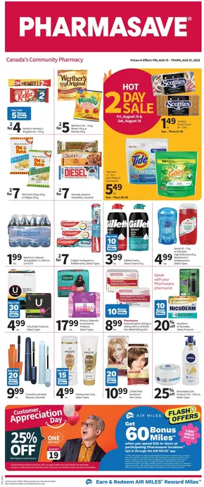 Pharmasave catalogue in Toronto | Pharmasave weekly flyer | 2025-08-15T00:00:00.000Z - 2025-08-21T00:00:00.000Z