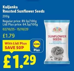 Lidl - Roasted Sunflower Seeds