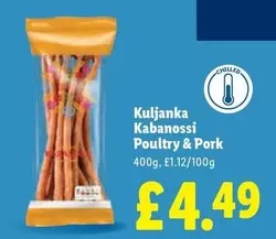 Kuljanka Kabanossi Poultry & Pork