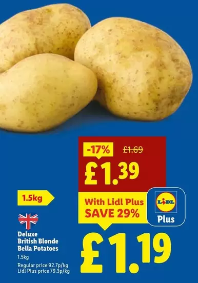 Deluxe - British Blonde Bella Potatoes