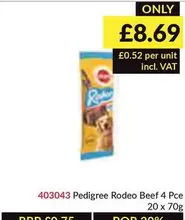 Pedigree - Rodeo Beef 4 Pce