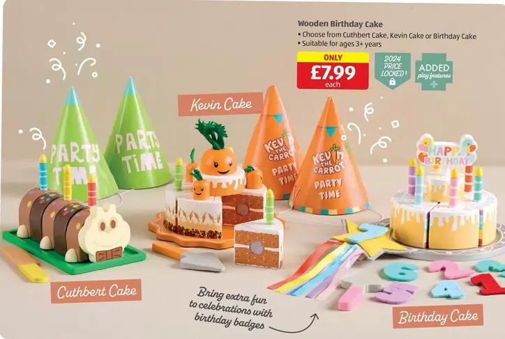 Celebrations - Wooden Birthday Cake