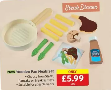 Wooden Pan Meals Set