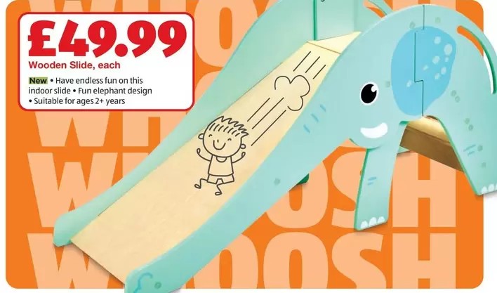 Elephant - Wooden Slide