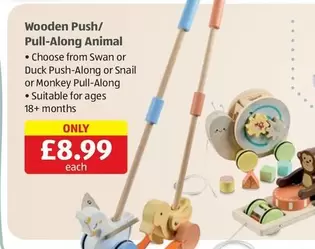Animal - Wooden Push/ Pull-Along