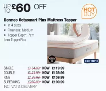 King - Octasmart Plus Mattress Topper
