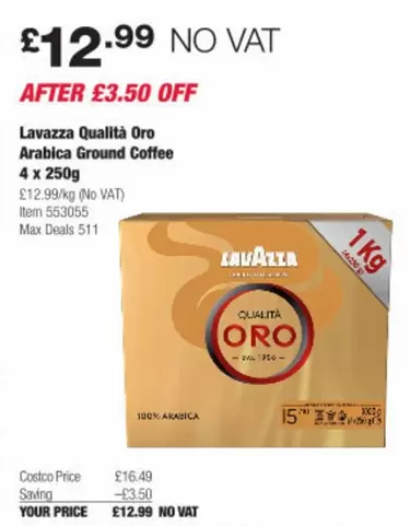 Qualità Oro Arabica Ground Coffee