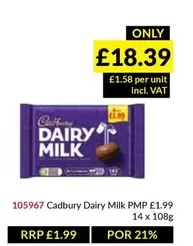 Cadbury - Dairy Milk PMP
