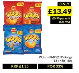Wotsits -  PMP £1.35 Range