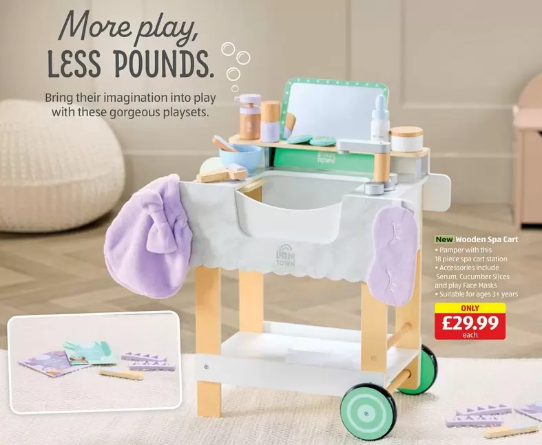Wooden Spa Cart