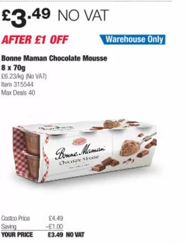 Bonne Maman - Chocolate Mousse