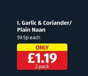Garlic & Coriander/ Plain Naan