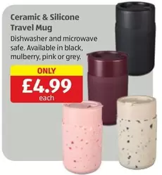 Mulberry - Ceramic & Silicone Travel Mug