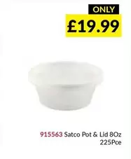 Satco Pot & Lid 8Oz