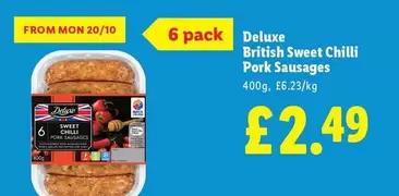 Deluxe - British Sweet Chilli Pork Sausages