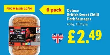 Deluxe - British Sweet Chilli Pork Sausages