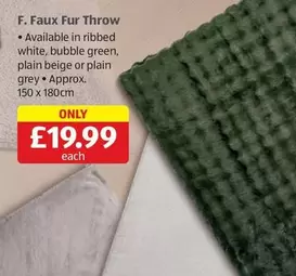 Faux Fur Throw