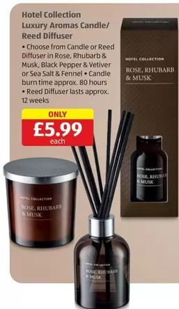 Luxury -  Aromas Candle/ Reed Diffuser