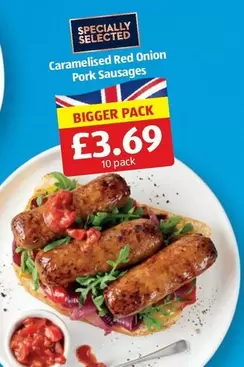 Caramelised Red Onion Pork Sausages
