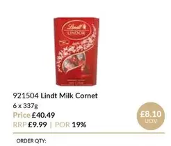Lindt - Milk Cornet