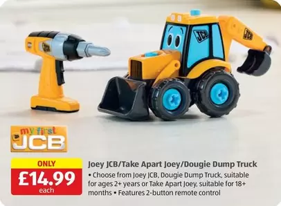 JCB - Take Apart Joey/Dougie Dump Truck