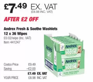 Andrex - Fresh & Soothe Washlets
