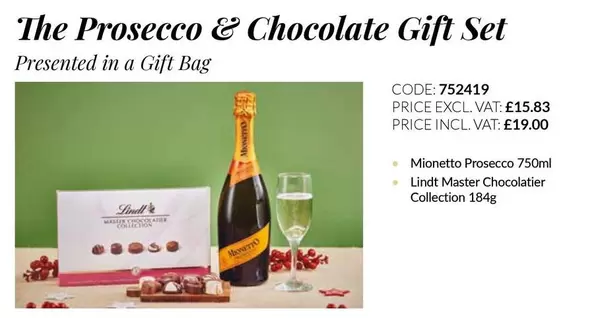 Prosecco -  & Chocolate Gift Set