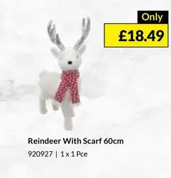 Reindeer With Scarf 60cm