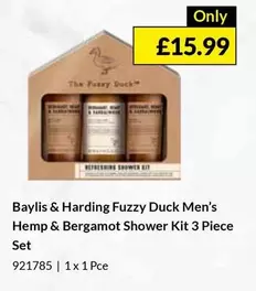 Baylis & Harding - Fuzzy Duck Men's Hemp & Bergamot Shower Kit 3 Piece Set