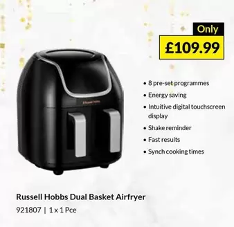 Russell Hobbs - Dual Basket Airfryer