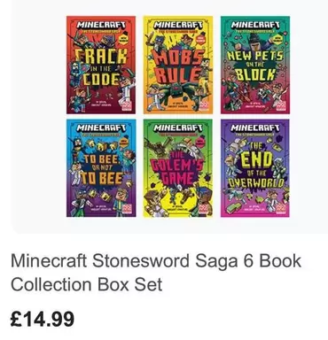 Minecraft - Stonesword Saga 6 Book Collection Box Set