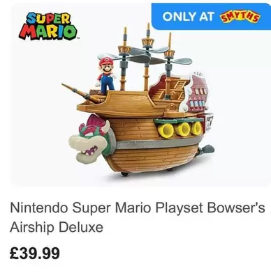 Nintendo - Super Mario Playset Bowser's Airship Deluxe