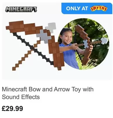 Minecraft - Bow and Arrow Toy with Sound Effects