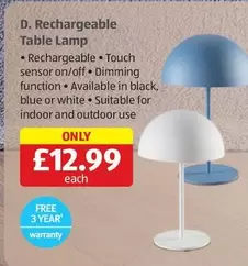 Rechargeable Table Lamp