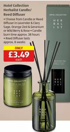 Herbalist Candle/ Reed Diffuser
