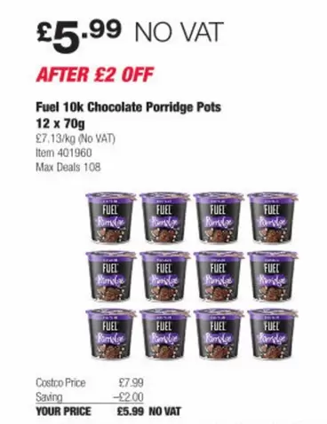 Chocolate Porridge Pots