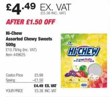 Assorted Chewy Sweets