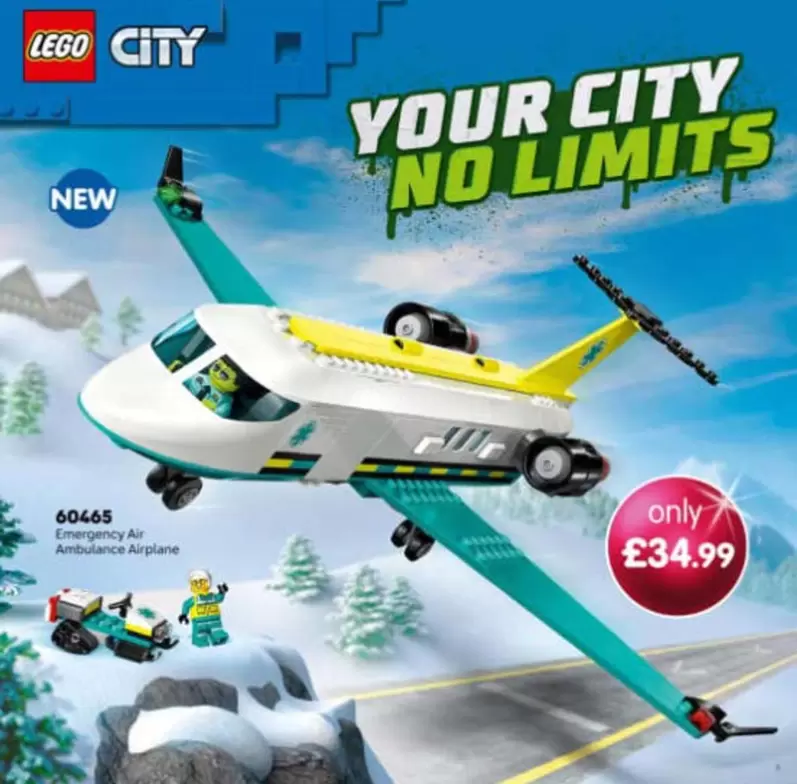 LEGO - 60465 Emergency Air Ambulance Airplane