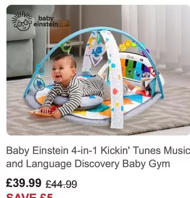 4-in-1 Kickin' Tunes Music and Language Discovery Baby Gym